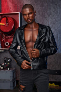 170cm (5ft7) full silicone black male sex doll kevin