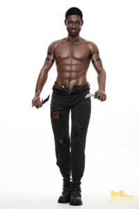 176cm (5ft7) full silicone black male sex doll martin