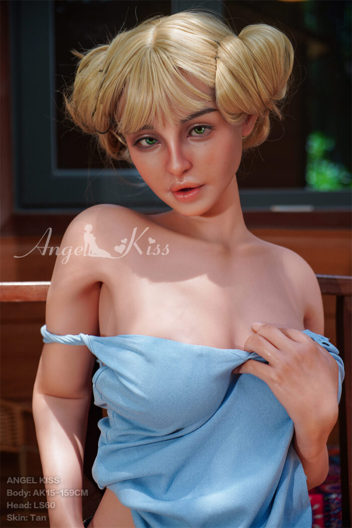 159cm 5ft2 f cup silicone sex doll head ls60 6