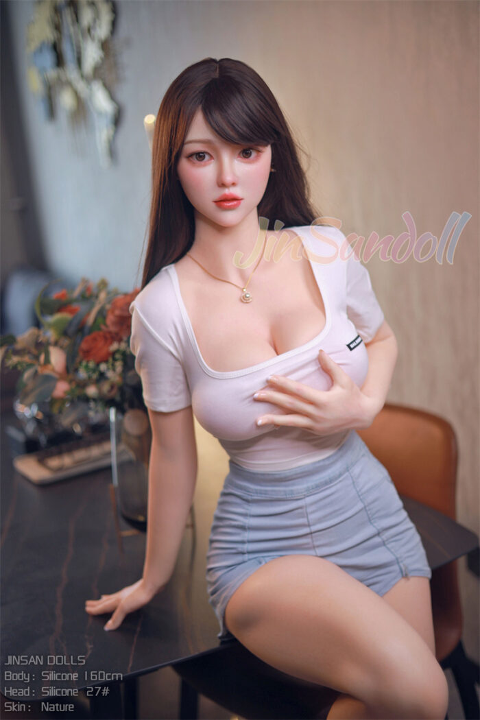 160cm 5ft3 silicone sex doll head s27 37