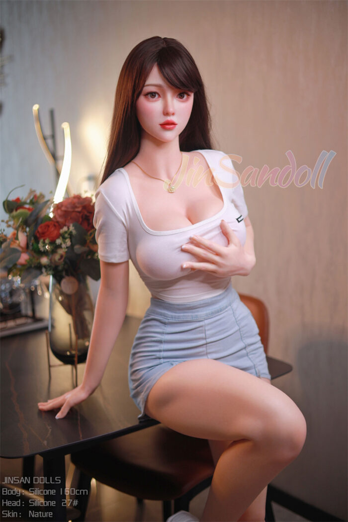 160cm 5ft3 silicone sex doll head s27 39